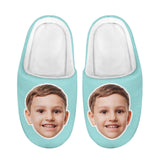 Custom Big Face Multicolor Cotton Slippers for Kids