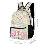 Custom Name or Text 3 in 1 Personalized School Backpack School Lunch Bag Pencil Case