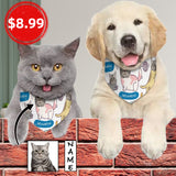 Custom Face&Name Dog&Cat Bandana with Plastic Buckle Gift For a Pet Lover
