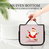 Custom Name Christmas Portable Cosmetic Bag Toiletry Bag Fitness Travel Bag Best Gift for Friends and You