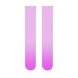 [Free Shipping]-Pink Gradient Rainbow Over-The-Knee Stockings DIY Face Personalized Custom Calf Socks Harajuku Fashion Sexy Women Stockings