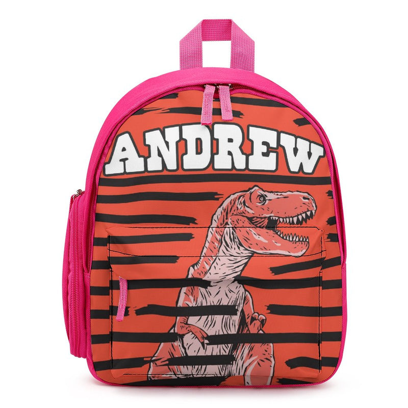 Custom Name or Text Cool Dinosaur Personalized Kids Backpack School Bag Back To School Gifts
