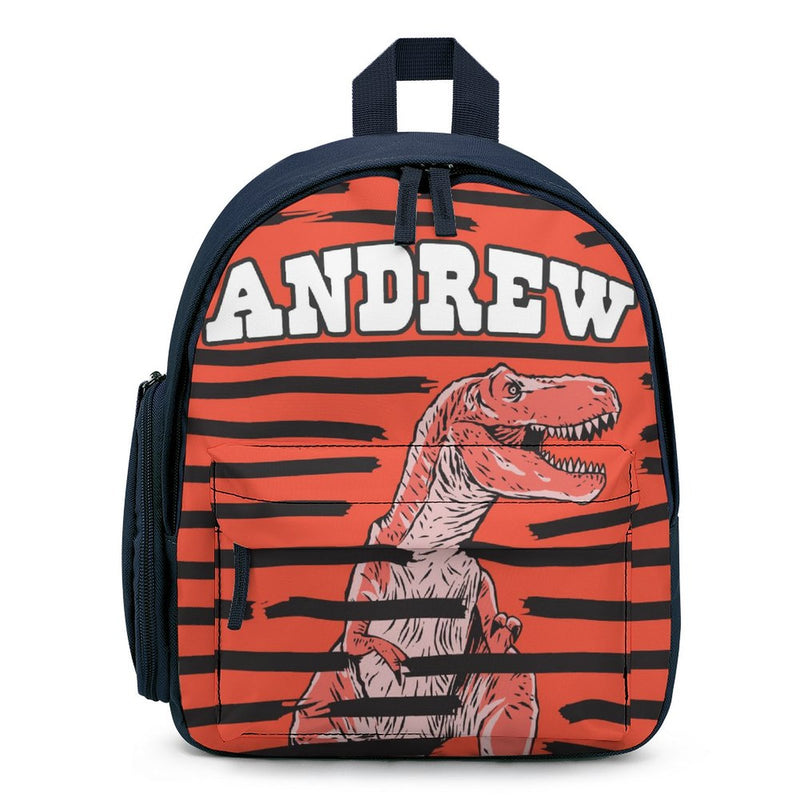 Custom Name or Text Cool Dinosaur Personalized Kids Backpack School Bag Back To School Gifts