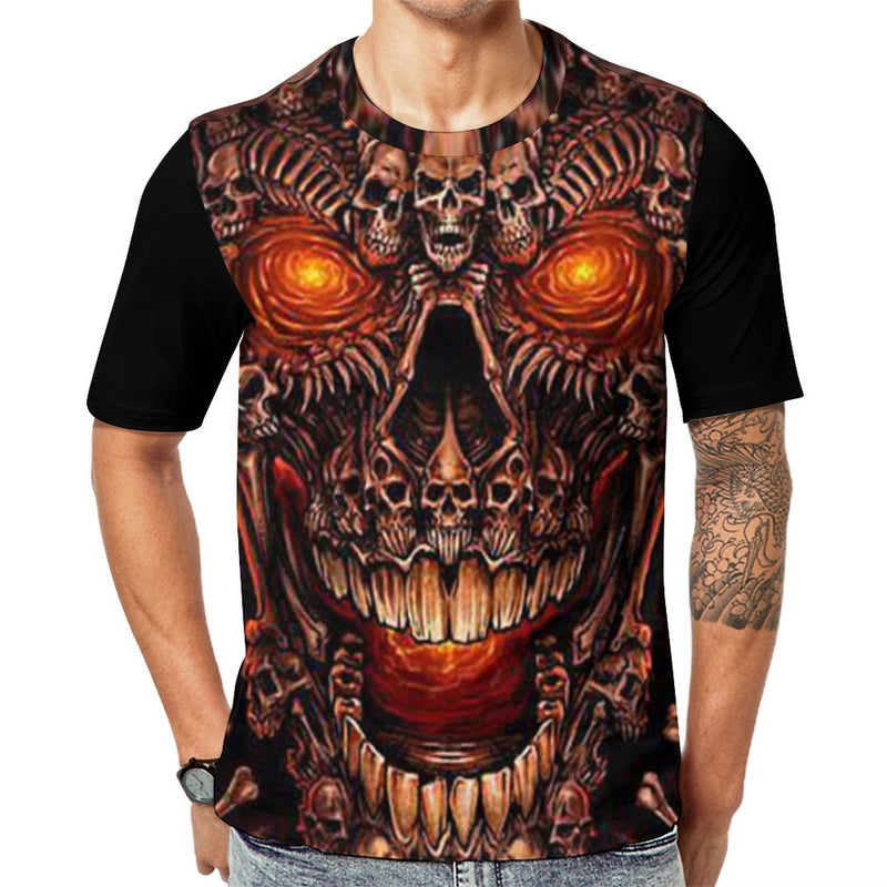 Custom Face Men's T shirt Tee Funny T Shirts Skulls Crew Neck Clothing Apparel 3D Print Daily Sports Print Fashion