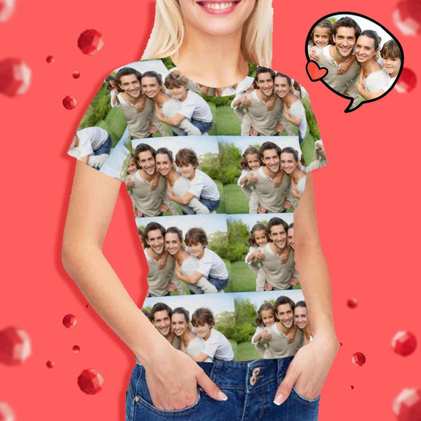Custom Photo Love Women's T-shirt