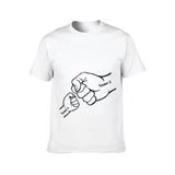 Father's Day Gift Fist Bump T-shirts Family Top