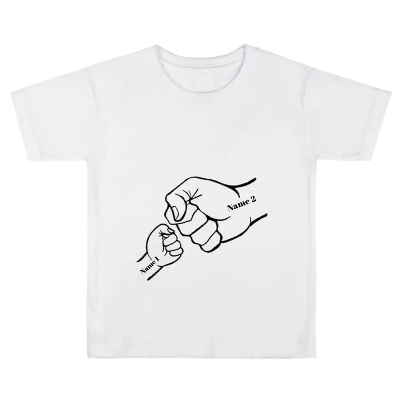 Father's Day Gift Fist Bump T-shirts Family Top