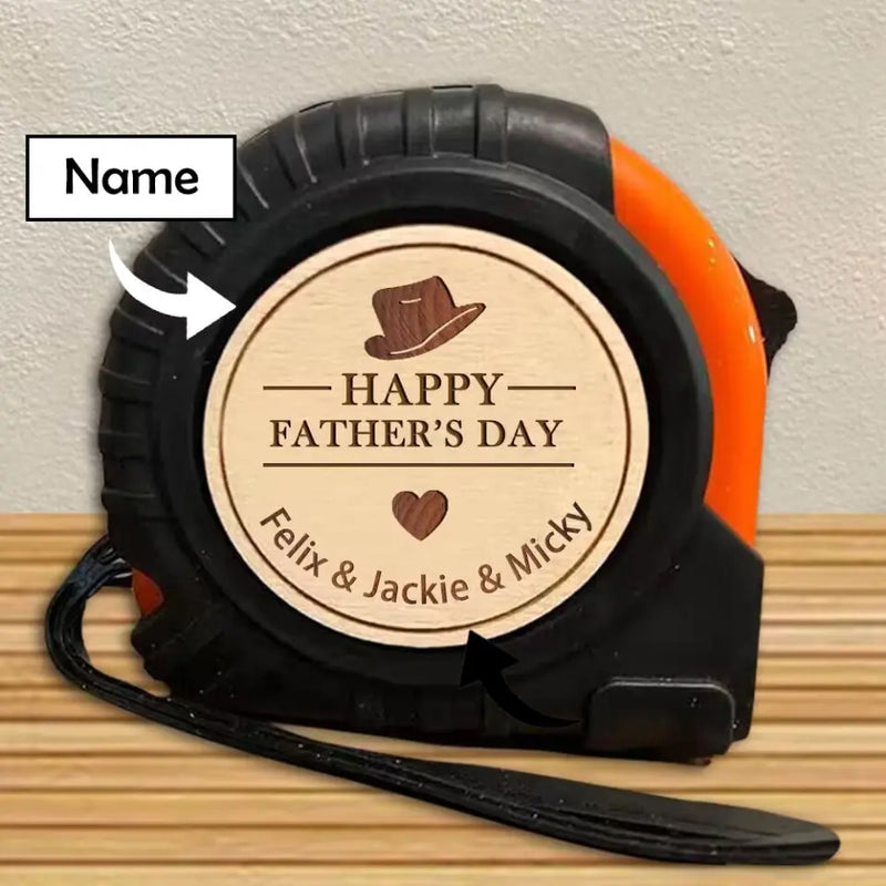Personalized Tape Measure With Name for Father's Day Gift