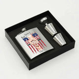 Fathers Day Gifts Personalized Flask Set For Father Custom Name Stainless Steel Hip Flasks For Dad