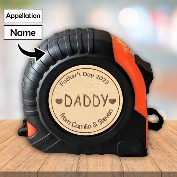 Personalized Name Tape Measure for Father's Day
