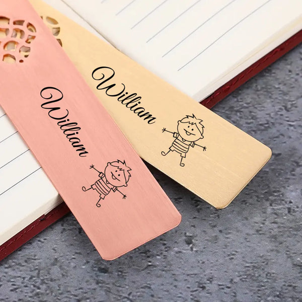 Custom Name Pattern Funny Bookmark Children Back to School Gift Make Reading Funny