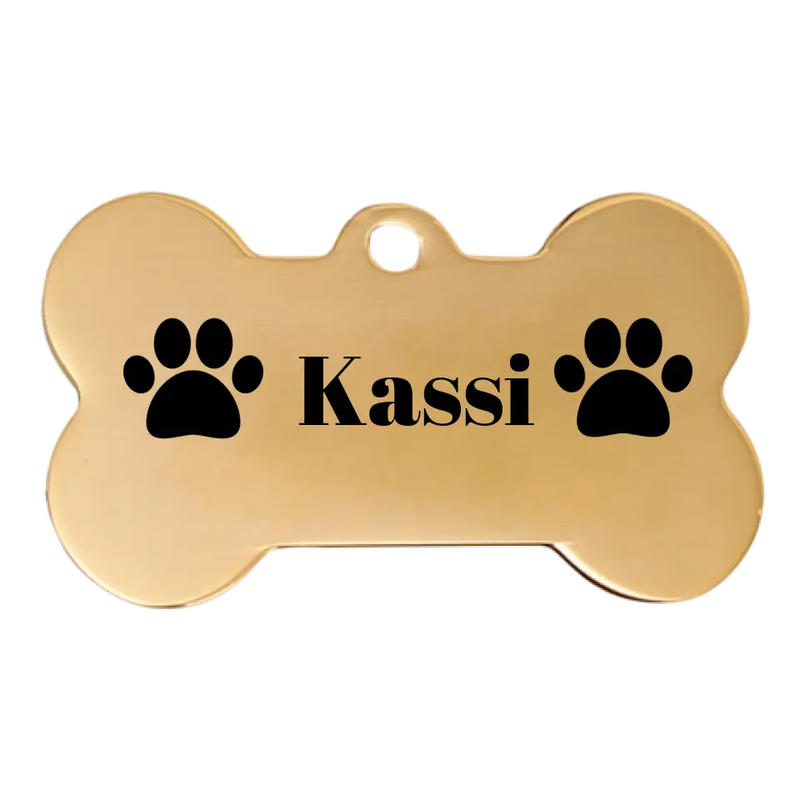 Custom Dog Name Tag Two Sizes And Colors Double-sided Printing Pet Gift