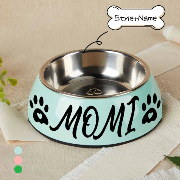 Personalized Stainless Steel Pet Bowl with Name Easy to Clean Pet Gifts
