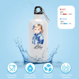 Custom Name Girl&Boy Sport Bottle Aluminum Kids Drink Bottles 600ml Portable Children Water Bottle