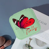 Custom Name Various Butterflies Jewelry Box Jewelry Case Travel Jewelry Storage Best Gift for Her