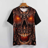Custom Face Men's T shirt Tee Funny T Shirts Skulls Crew Neck Clothing Apparel 3D Print Daily Sports Print Fashion