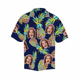Hawaiian Shirt Custom Face Pineapple Men's All Over Print Hawaiian Shirt
