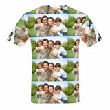Custom Photo Family Men's T-shirt