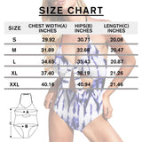 Custom Face Bathing Suit USA Flag Women's Backless Bow One Piece Swimsuit