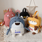 Custom Name Personalized Embroidered Cute Animal Backpack for Kids Back To School Gifts
