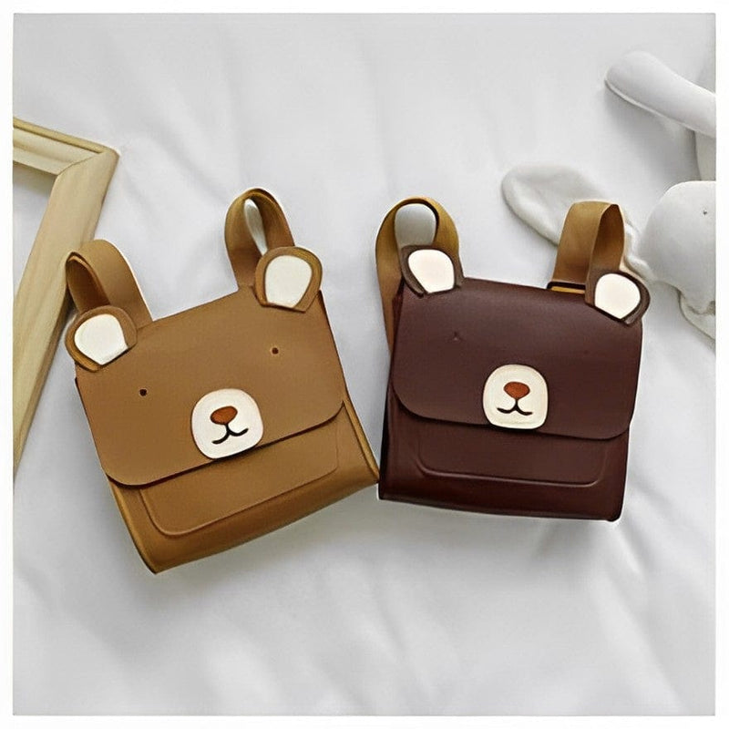 Custom Name Personalized Toddler Bear Bag Children's Mini School Bag Cute Animal Crossbody Bag