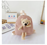 Personalised Kid's Bear Backpack Custom Any Name Plush Bear Bag Boys and Girls Toddler School Bag Animal Bag Girls Gifts