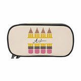 Custom Name Colorful Pencil Simple Design Back To School Pencil Pouch
