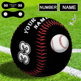 Custom Name&Number Engraved Baseball Personalized Baseball Gift