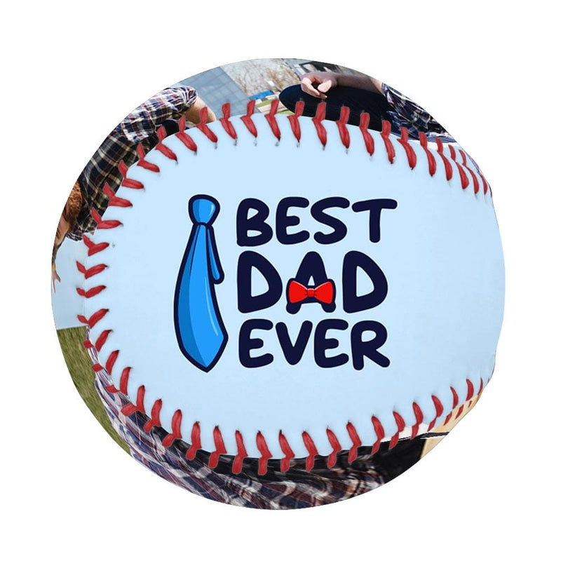 Custom Photo Best Dad Ever Baseball Personalized Baseball Gift for Any Baseball Fan