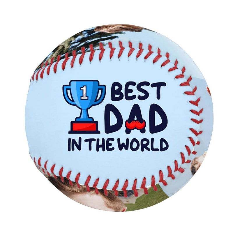 Custom Photo Best Dad Ever Baseball Personalized Baseball Gift for Any Baseball Fan