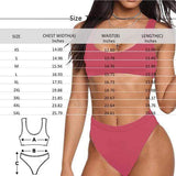 Personalized Scoop Neck Sport Top High Waisted Bikini Custom Face Colorful