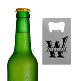 Custom Initials&Name Bottle Opener - Fathers Day Gift - Personalized Barware Beer Opener Gift for Dad/Him