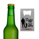Custom Name Bottle Opener - Fathers Day Gift - Personalized Barware Beer Opener Gift for Dad/Him