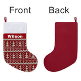 16.5in(L) Super Size-Custom Name Christmas Tree Christmas Stocking