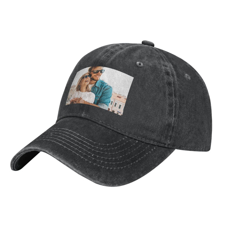 Custom Photo Mesh Baseball Cap Unisex Personalized Design Picture Adjustable Hat