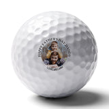 Custom Photo&Name Golf Balls Father's Day Golf Gift Golf Balls for Dad Personalized Funny Golf Balls Create Your Own Golf Balls