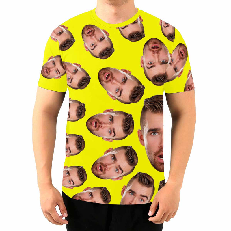 Custom Face Spin Men's T-shirt