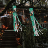 2 Pack Custom Face Ghost Halloween Windsock Halloween Hanging Decoration Holiday Windsock
