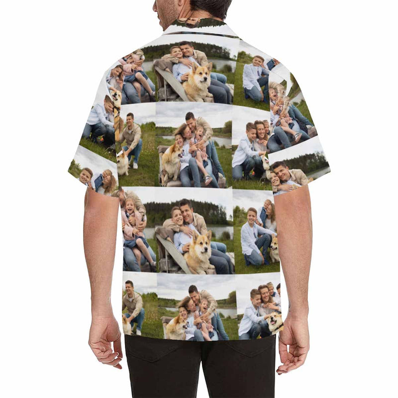 Custom Photo Family Matching Dog and Owner Hawaiian Shirts Custom Pet Shirt Dog Gift