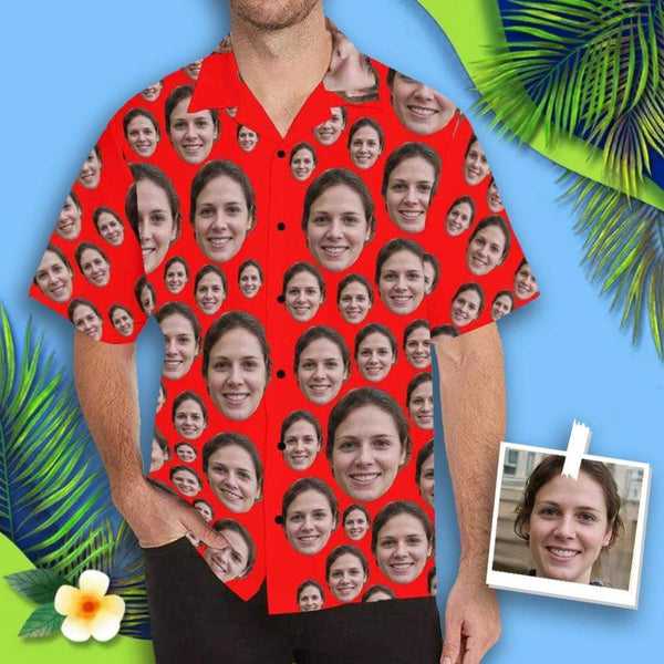 Hawaiian Shirt Hawaiian Shirt Custom Face My Lover Personalized Aloha Shirt Birthday Vacation Party Gift for Him