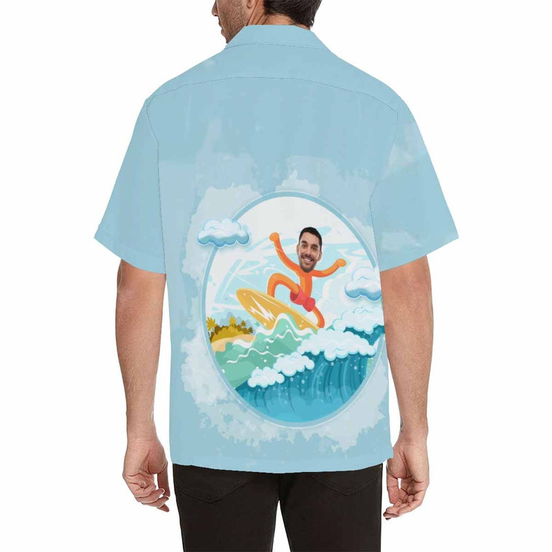 Hawaiian Shirt Custom Face Hawaiian Shirt Surfing Create Your Own Hawaiian Shir