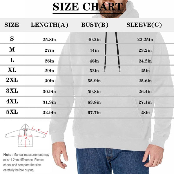 [Thickened Fabric] Custom Pet Dog Face Men's Fleece Thickened Hoodies Personalized Turtleneck Pullover Hooded Design Your Own Hoodie