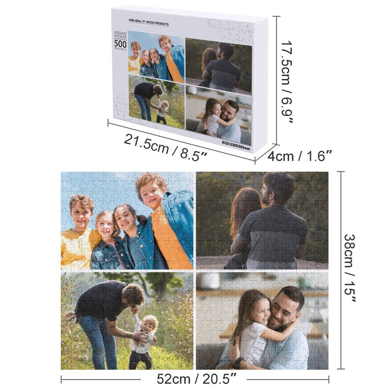 Custom Photo Family Personalized Wooden Picture Jigsaw Puzzle