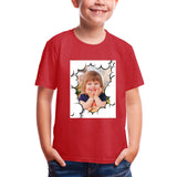 #2-8Y Custom Face Cloud Tee For Toddler Kids Kid's All Over Print T-shirt