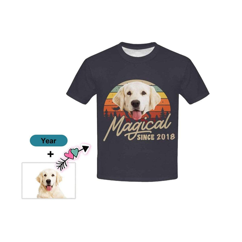 #6-15Y Custom Face&Text Magical Kid's All Over Print T-shirt