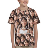#6-15Y Custom Photo&Name Kids Kid's All Over Print T-shirt