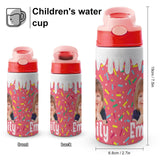 Custom Photo&Name Personalised Cream Stainless Steel Kids Drink Bottles 500ml Water Bottle