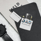 [Upload 3 Photos] Custom Photo Metal Single-Sided Printing Dad Lighter Housing Personalized Lighter Case Father's Day Gift