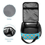 Custom Face Cute Pet Portable Blue Insulated Lunch Bag