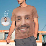 Custom Face T-shirt, Design Photo Funny Casual Summer Shirts
